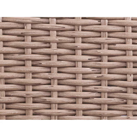 Dunes 3-Piece Wicker Patio Sofa Conversation Set with Blue Cushions