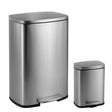 13.2-Gallon Stainless Steel Indoor Kitchen Step Trash Can