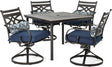 Montclair 5-Piece Outdoor Dining Set – Weather-Resistant Patio Table & Swivel Chairs