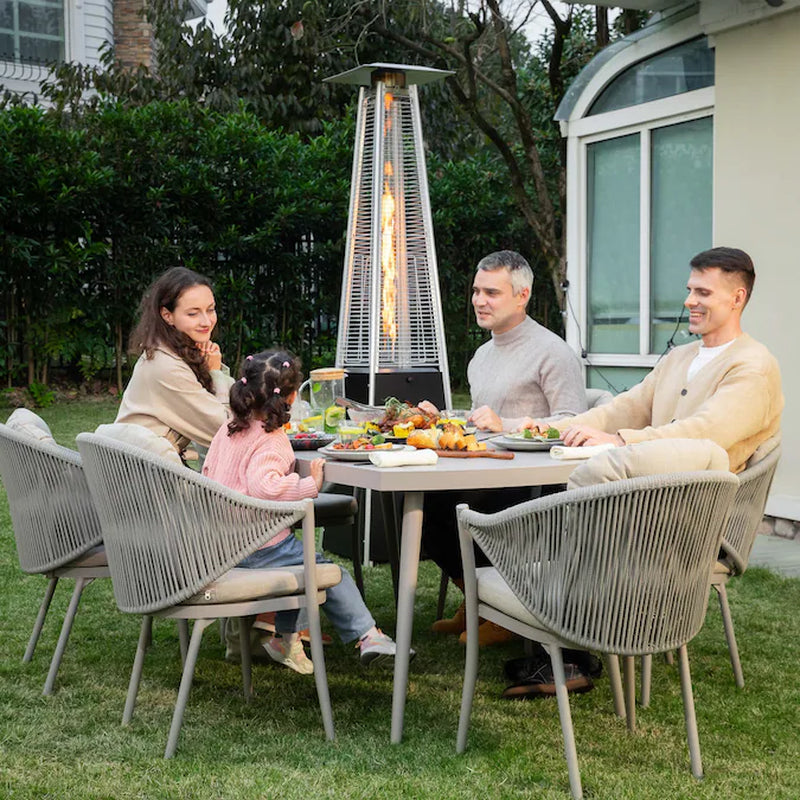 48000 -BTU Black Steel Floorstanding Liquid Propane Patio Heater