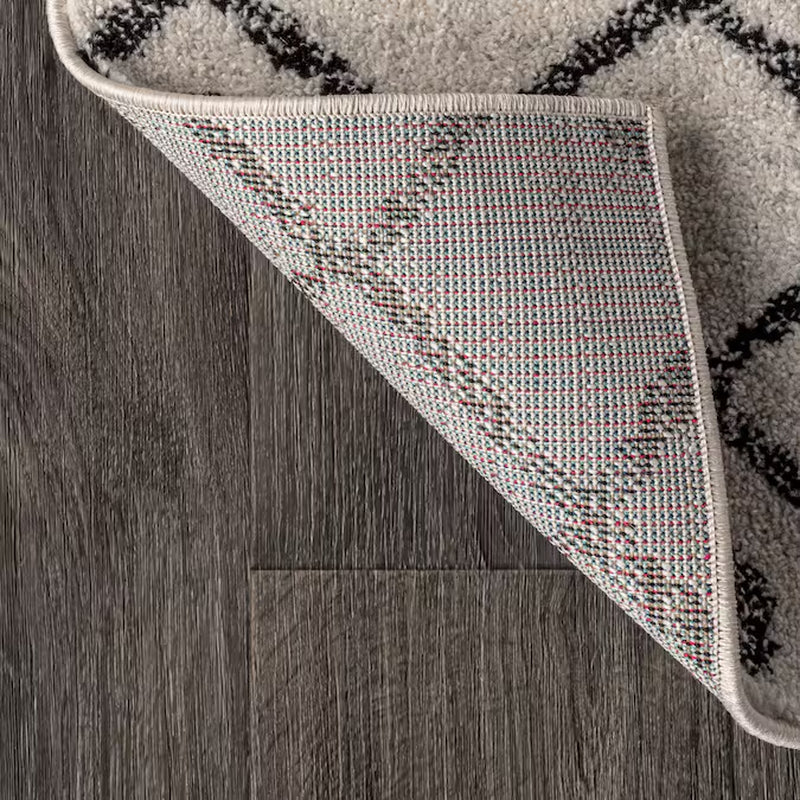 JONATHAN Y Aksil Beni Souk Runner Rug – 2x8 Ft Bohemian Trellis Design (Cream/Black)