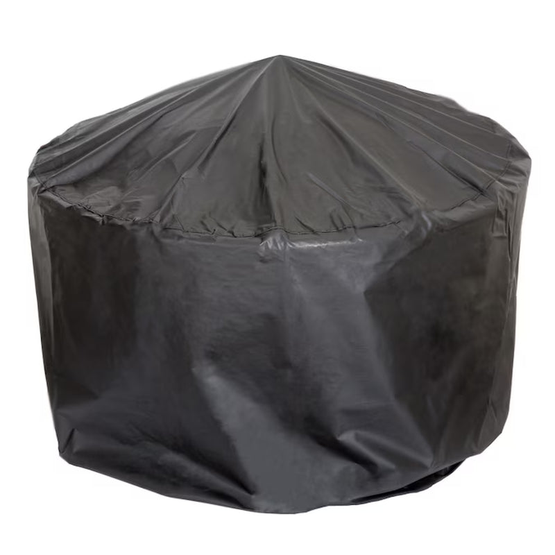 32-In W Black Steel Wood-Burning Fire Pit