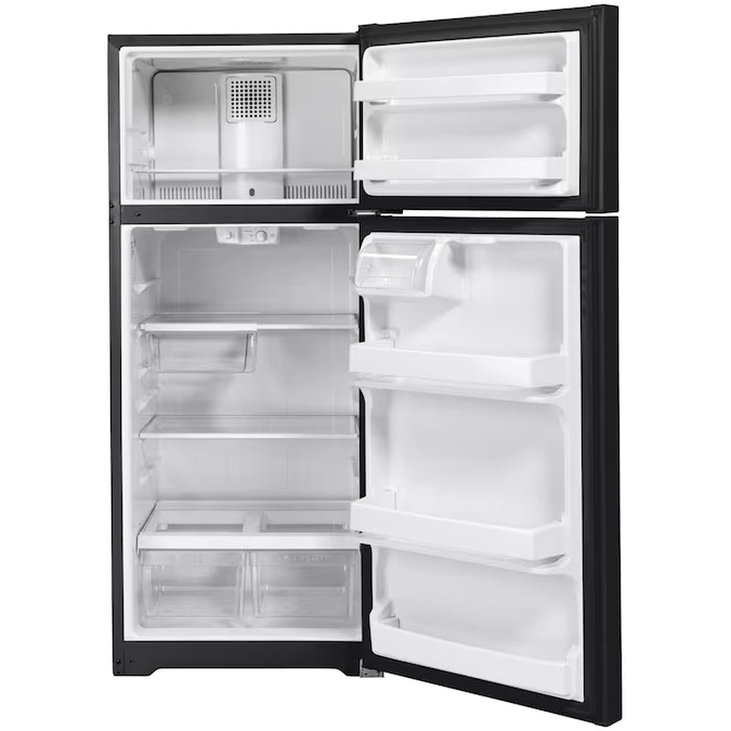 17.5-Cu Ft Top-Freezer Refrigerator (Black)