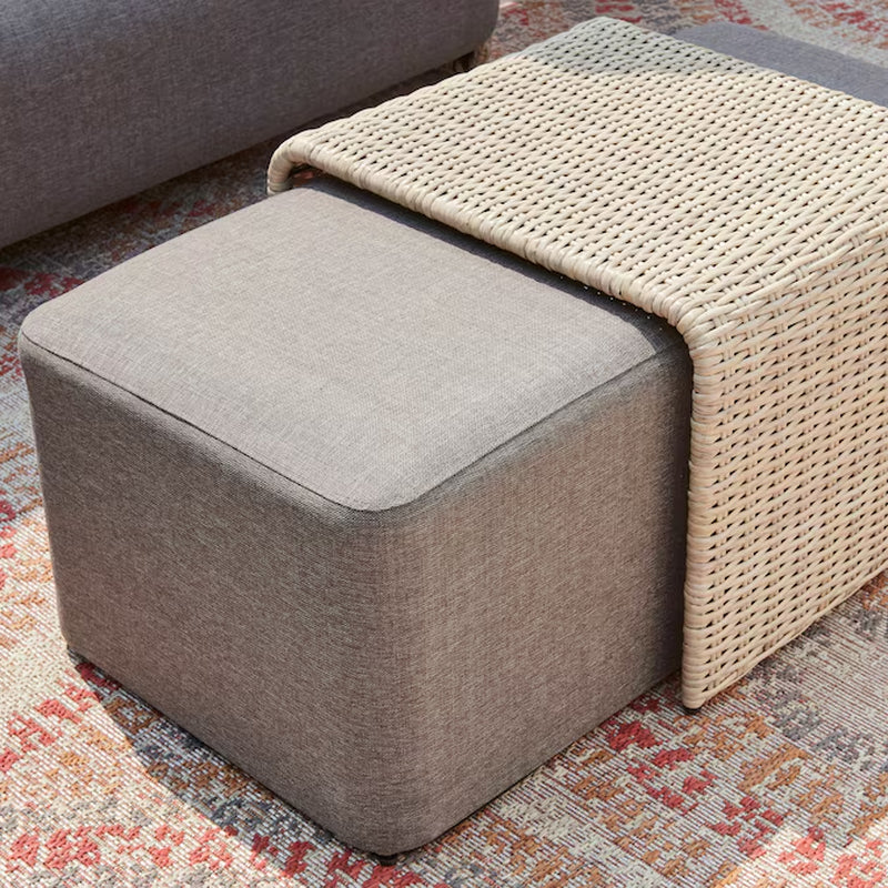 Venza 3-Piece Wicker Patio Conversation Set with Dark Gray Cushions