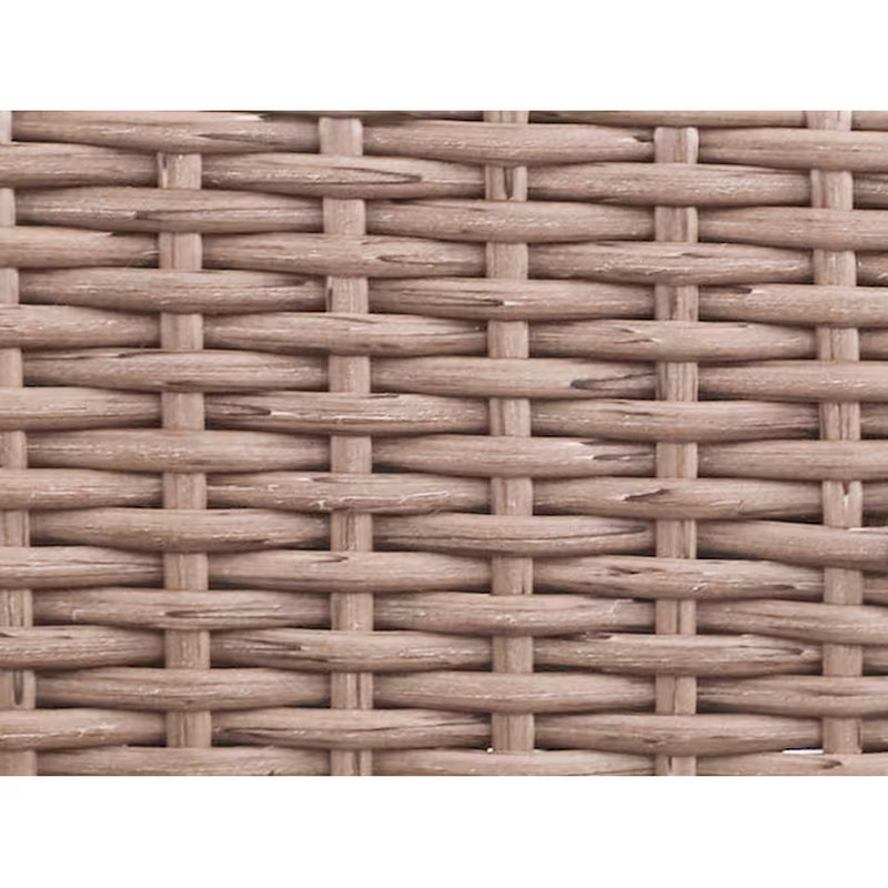 Dunes 3-Piece Wicker Patio Sofa Conversation Set with Blue Cushions