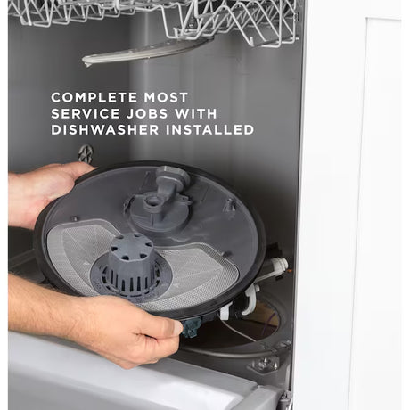 24 Inch Front Control Built-In Dishwasher ( White ) ENERGY STAR Certified 60-Decibels Standard Sound Level