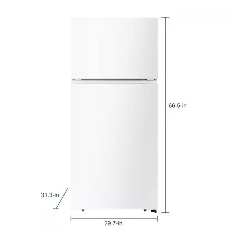 18-Cu Ft Top-Freezer Refrigerator (White)