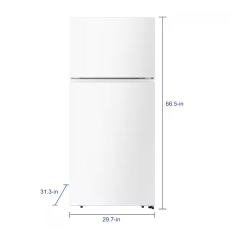 18-Cu Ft Top-Freezer Refrigerator (White)