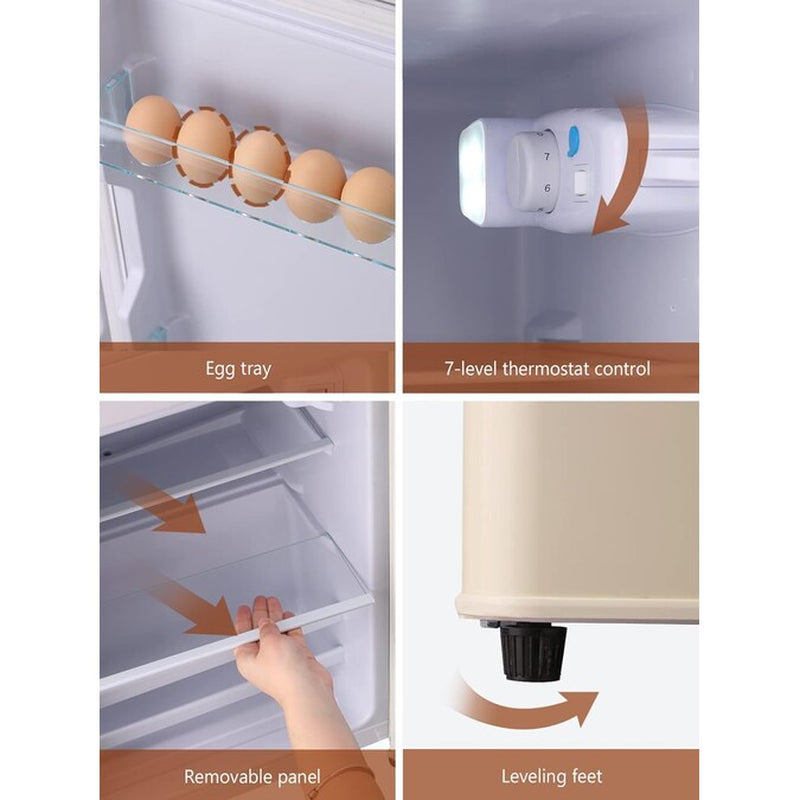 3.5-Cu. Feet with Freezer ( Cream ) Garage Ready