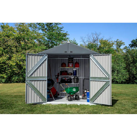 8-Feet X 6-Feet Elite Galvanized Steel Storage Shed