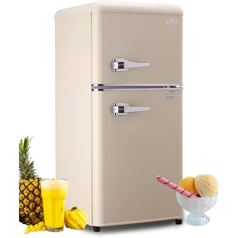 3.5-Cu. Feet with Freezer ( Cream ) Garage Ready