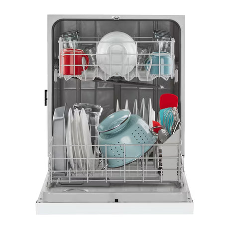 Eco Series 24" Front Control Built-In Dishwasher – White, 59 dB Quiet Operation