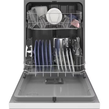 24 Inch Front Control Built-In Dishwasher ( White ) ENERGY STAR Certified 60-Decibels Standard Sound Level
