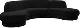 Rosa Black Velvet Sectional – Modern & Luxurious Upholstered Sofa