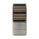 29.5" Stainless Steel Dual Zone Wine Cooler – 135-Bottle Capacity, Built-In/Freestanding