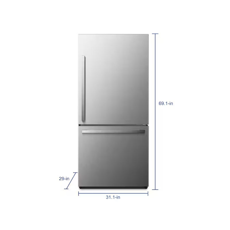 17.2 Cu. Ft. Counter-Depth Bottom-Freezer Refrigerator – Fingerprint-Resistant Stainless Steel, ENERGY STAR HRB171N6ASE