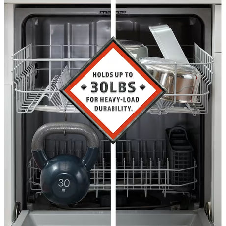 24 Inch Front Control Built-In Dishwasher ( White ) ENERGY STAR Certified 60-Decibels Standard Sound Level