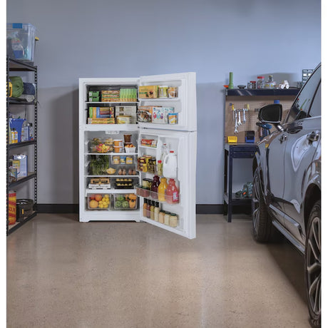 Garage-Ready 21.9 Cu. Ft. Top-Freezer Refrigerator – White, ENERGY STAR