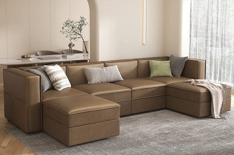 Convertible U-Shaped Sectional Sofa – Modular Couch with Storage & Chaise