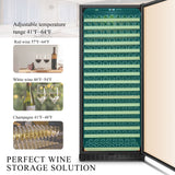 289 Bottle Built-In Single Zone Wine Cooler 32 Inch Width