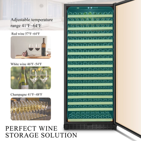 289 Bottle Built-In Single Zone Wine Cooler 32 Inch Width
