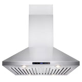 30-In Convertible 343-CFM Stainless Steel Island Range Hood