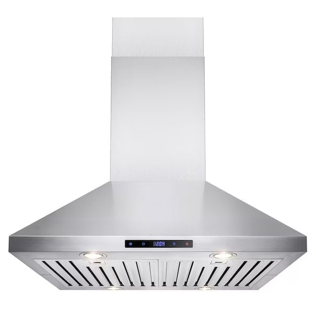 30-In Convertible 343-CFM Stainless Steel Island Range Hood