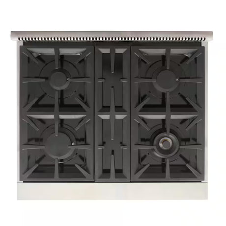Professional 30 In. 4.2 Cu. Ft. 4 Burners Freestanding Natural Gas Range in Black with Convection Oven