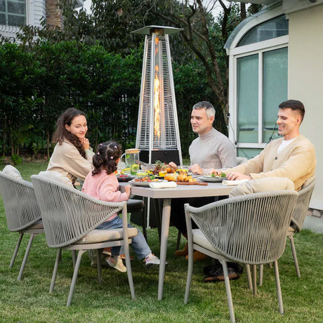48000 -BTU Black Steel Floorstanding Liquid Propane Patio Heater