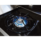 390 Stainless Steel/Black 3-Burner Natural Gas Grill with 1 Side Burner
