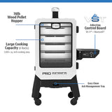 6 Series Pro Elite 1529-Sq. Inches Stainless Steel Pellet Smoker