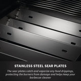 PRO665RSIBNSS-3 Prestige PRO RSIB Natural Gas Grill, 665 Sq.In. + Infrared Side and Rear Burners, Stainless Steel