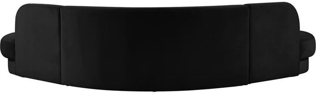 Rosa Black Velvet Sectional – Modern & Luxurious Upholstered Sofa