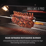 PRO665RSIBNSS-3 Prestige PRO RSIB Natural Gas Grill, 665 Sq.In. + Infrared Side and Rear Burners, Stainless Steel