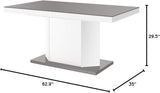 Indigo Extendable Dining Table with Storage (Grey/White)