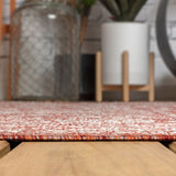 JONATHAN Y Santa Monica Floral Runner Rug – 2x8 Ft Indoor/Outdoor Coastal Design (Red/Taupe)