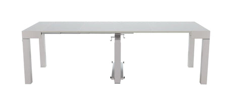 White Transformer Console-to-Dining Table – Italian Modern Expandable Design
