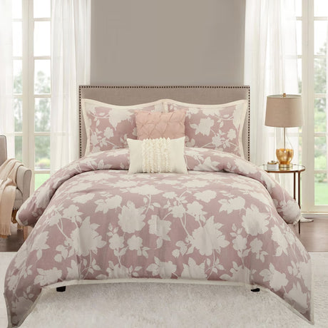 5-Piece Blush Queen Comforter Set