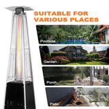 48000 -BTU Black Steel Floorstanding Liquid Propane Patio Heater