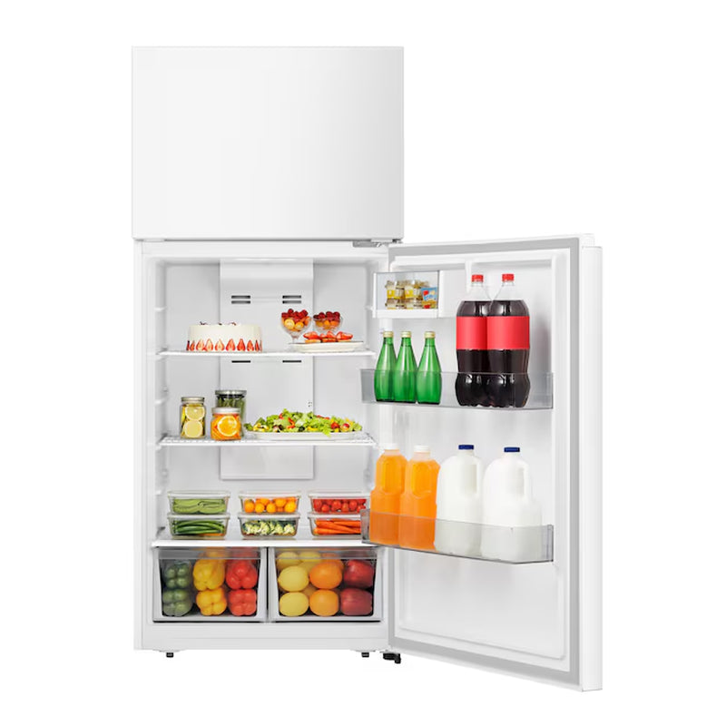 18-Cu Ft Top-Freezer Refrigerator (White)