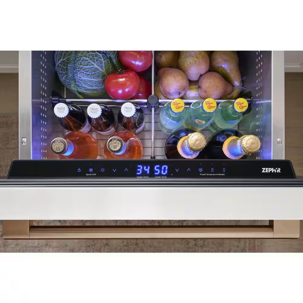 Presrv 5.1 Cu. Ft. Panel Ready Dual Zone Refrigerator Drawers