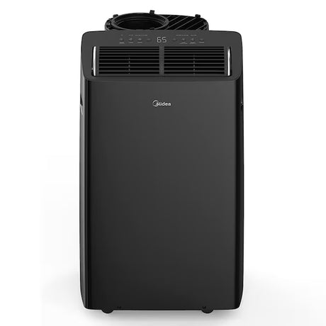 Duo 10000-BTU DOE (115-Volt) Black Vented Wi-Fi Enabled Portable Air Conditioner with Remote Cools 450-Sq Ft
