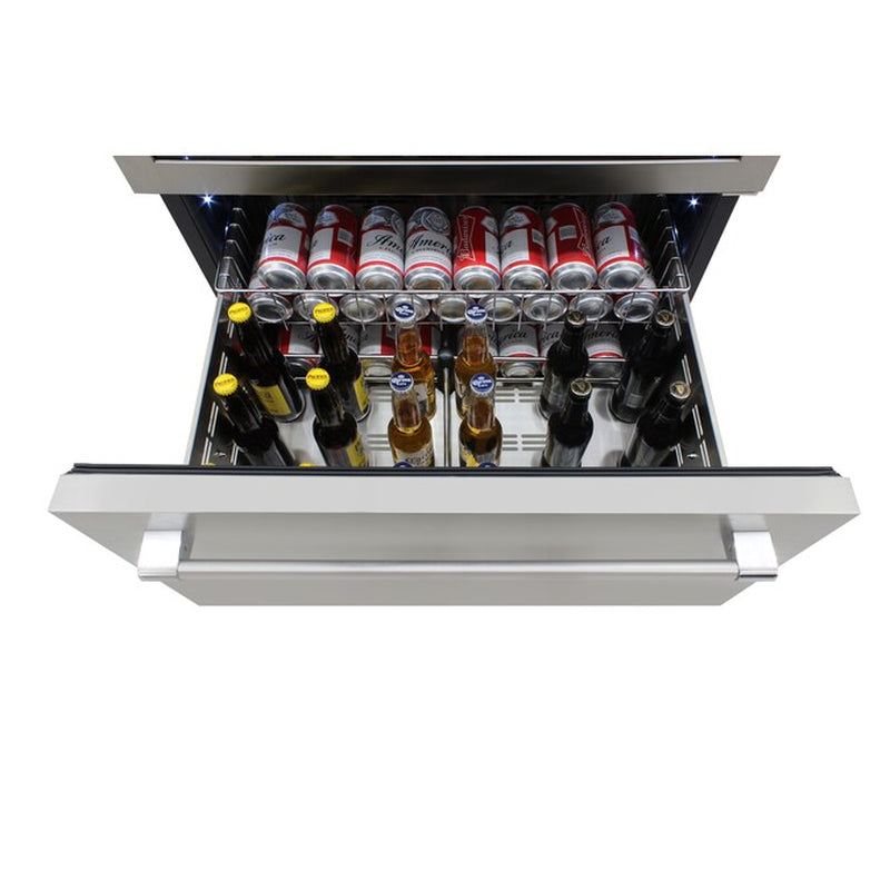 29.5" Stainless Steel Dual Zone Wine Cooler – 135-Bottle Capacity, Built-In/Freestanding