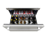 29.5" Stainless Steel Dual Zone Wine Cooler – 135-Bottle Capacity, Built-In/Freestanding
