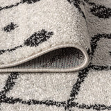 JONATHAN Y Aksil Beni Souk Runner Rug – 2x8 Ft Bohemian Trellis Design (Cream/Black)