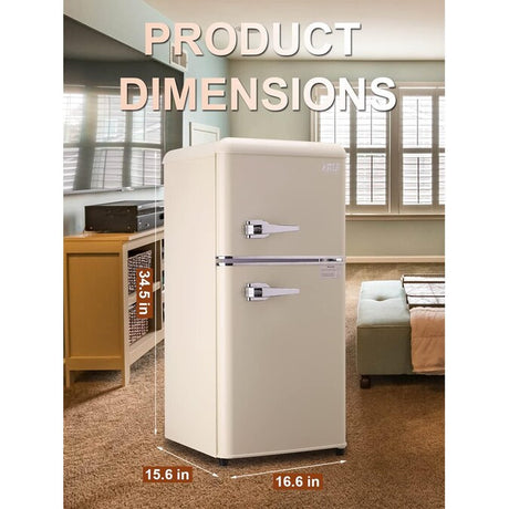 3.5-Cu. Feet with Freezer ( Cream ) Garage Ready