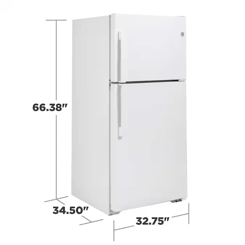 Garage-Ready 21.9 Cu. Ft. Top-Freezer Refrigerator – White, ENERGY STAR