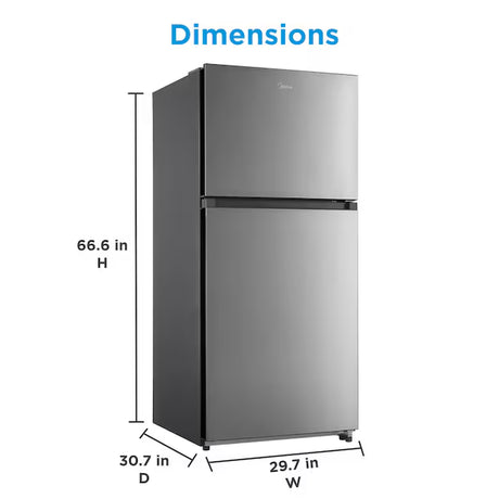18.1 Cu. Ft. Fingerprint-Resistant Top-Freezer Refrigerator – Stainless Steel, Garage Ready, ENERGY STAR