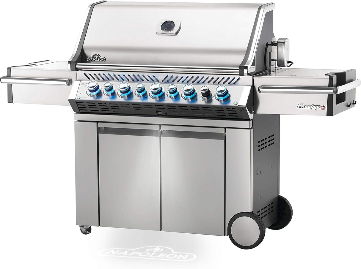 PRO665RSIBNSS-3 Prestige PRO RSIB Natural Gas Grill, 665 Sq.In. + Infrared Side and Rear Burners, Stainless Steel