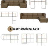 Convertible U-Shaped Sectional Sofa – Modular Couch with Storage & Chaise